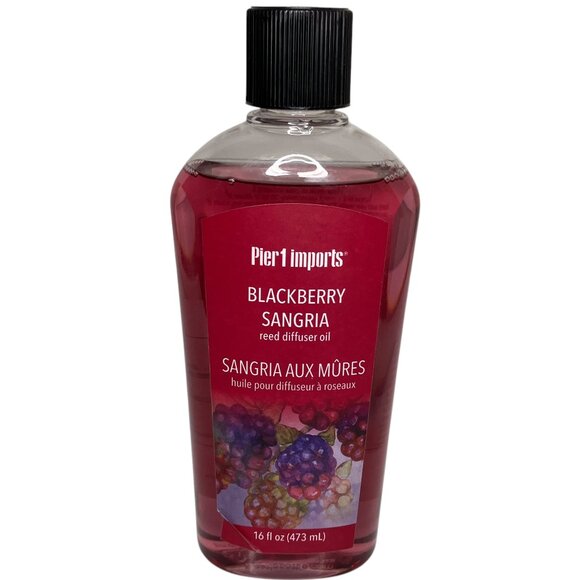 New Pier 1 One Imports Blackberry Sangria Reed Diffuser Fragrance Oil 16 Fl Oz - Picture 1 of 3